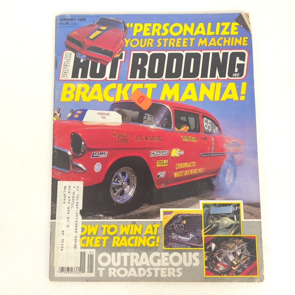 Popular Hot Rodding Magazine January 1980 Bracket Mania Drag Racing Bonneville